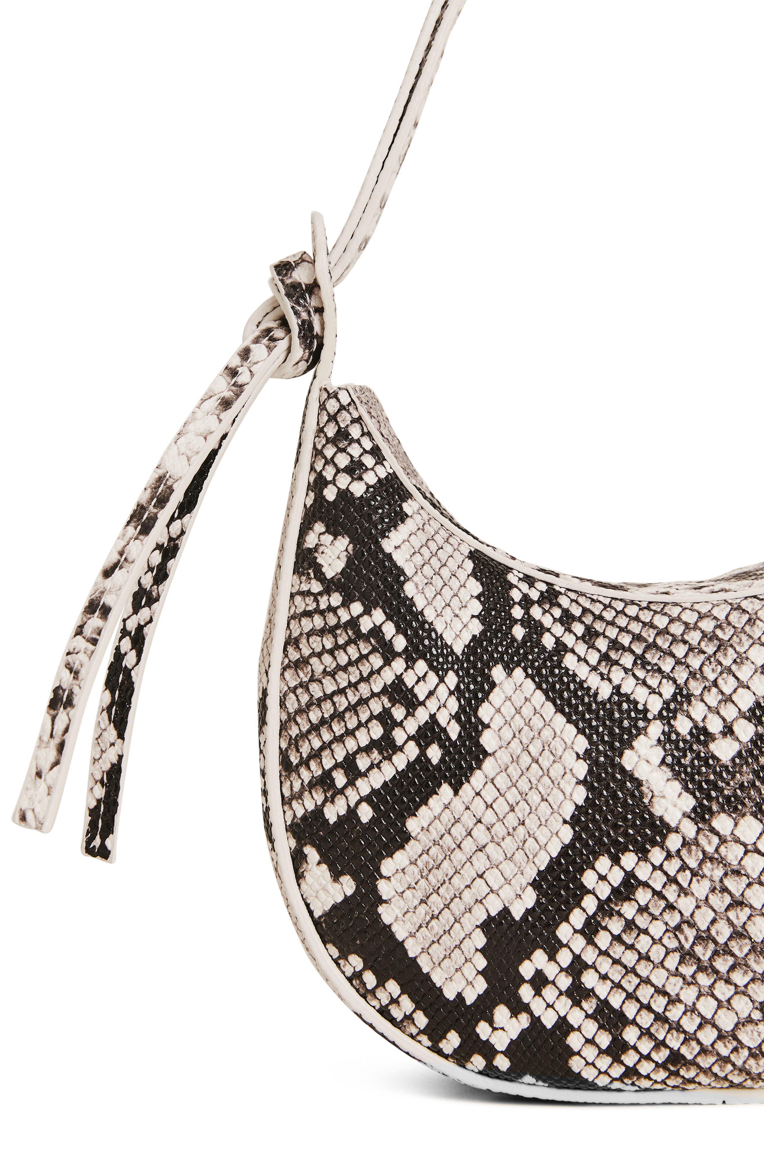 Reformation Mini Rosetta Leather Shoulder Bag, Alternate, color, 