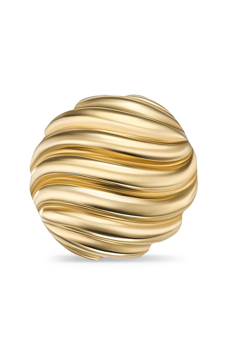 David Yurman Sculpted Cable Earrings in Gold, Alternate, color, Gold