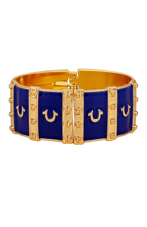 True Religion Statement Cuff Bracelet In Blue