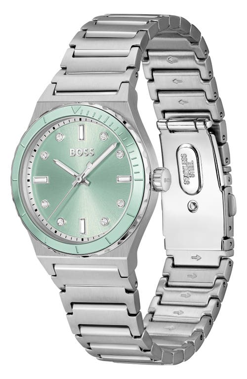 Hugo Boss Boss Candor Bracelet Watch, 32mm In Green