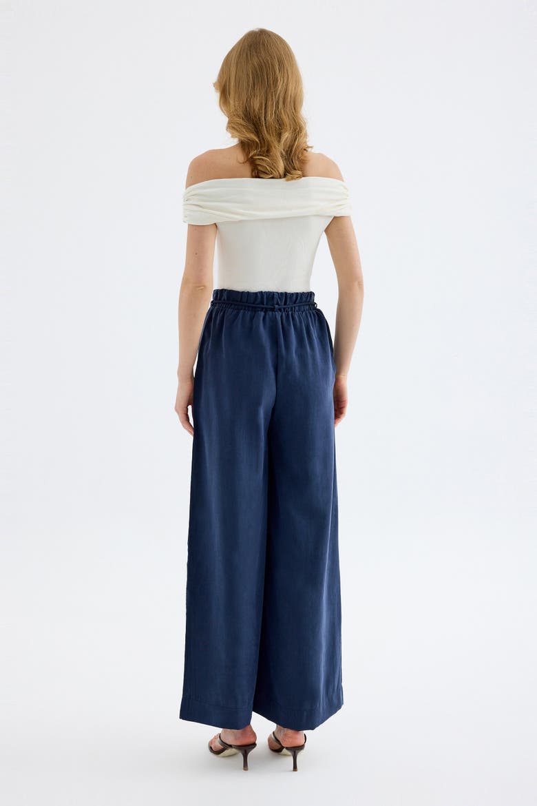 Calira Modal Wide Leg Pants, Alternate, color, Blue