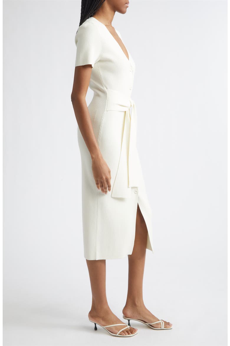 Agnes Short Sleeve Sweater Dress, Alternate, color, IVORY