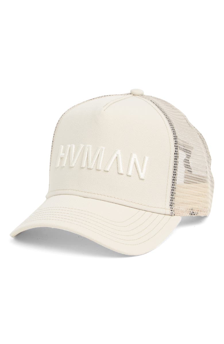 HVMAN Mesh Trucket Cap, Main, color, Cream