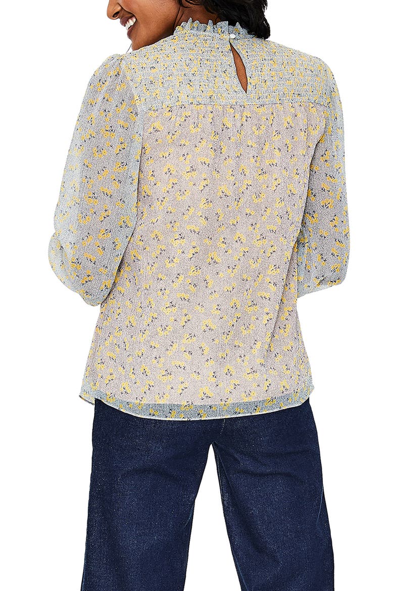 Janie Floral Top, Alternate, color, IVORY/ DAISY FIELD
