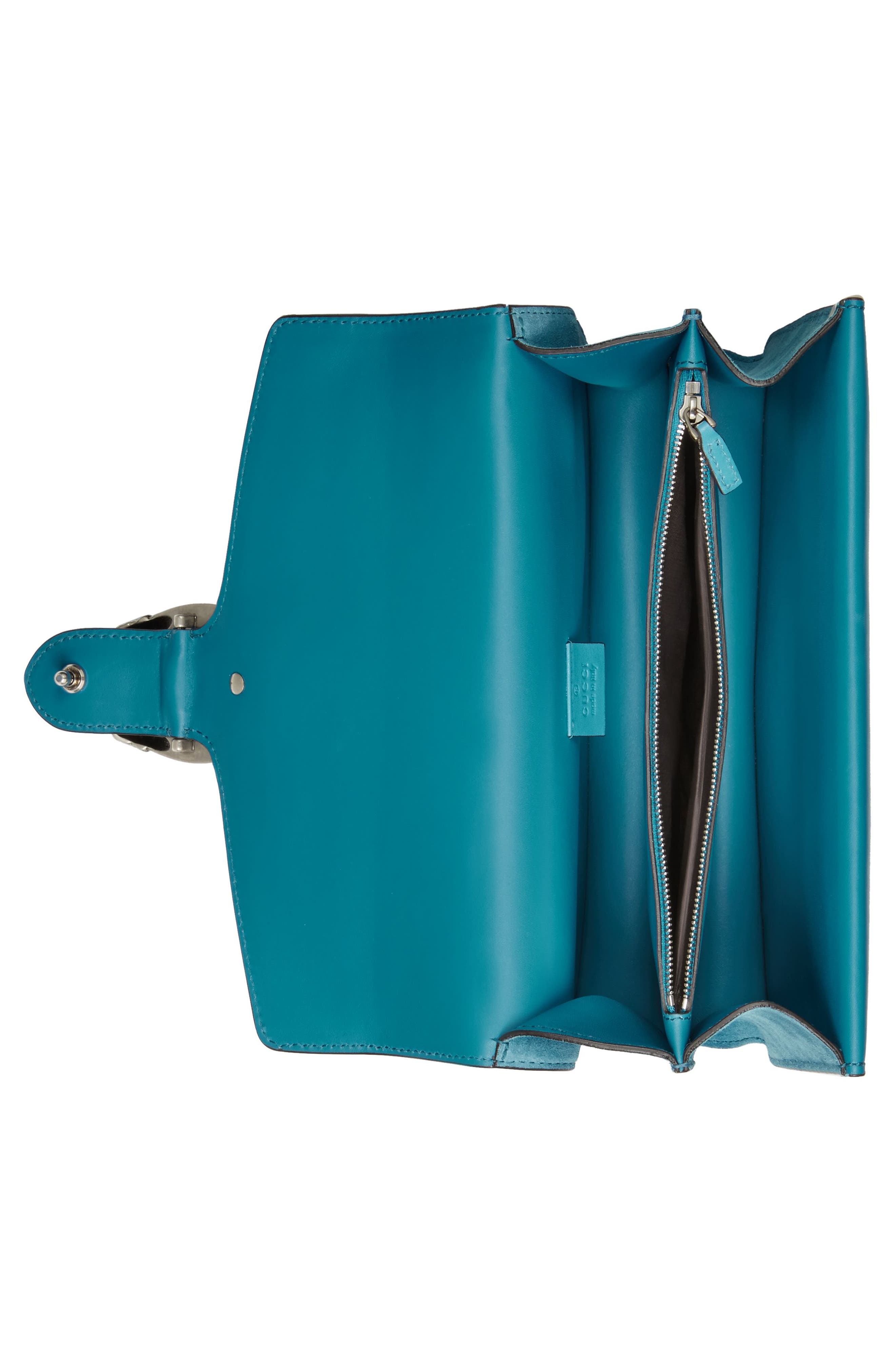 Gucci Small Dionysus Embroidered Suede Shoulder Bag, Alternate, color, 