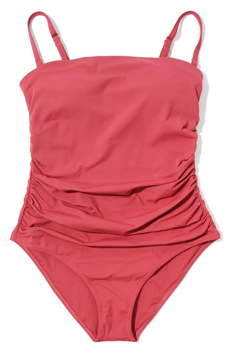 Hanky Panky Strapless Bandeau One-Piece Swimsuit, Alternate, color, Sunbaked
