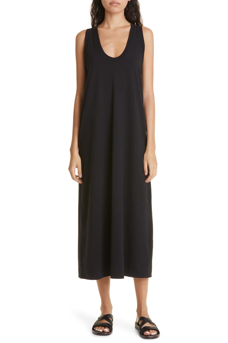 Jersey Tank Dress, Main, color, BLACK