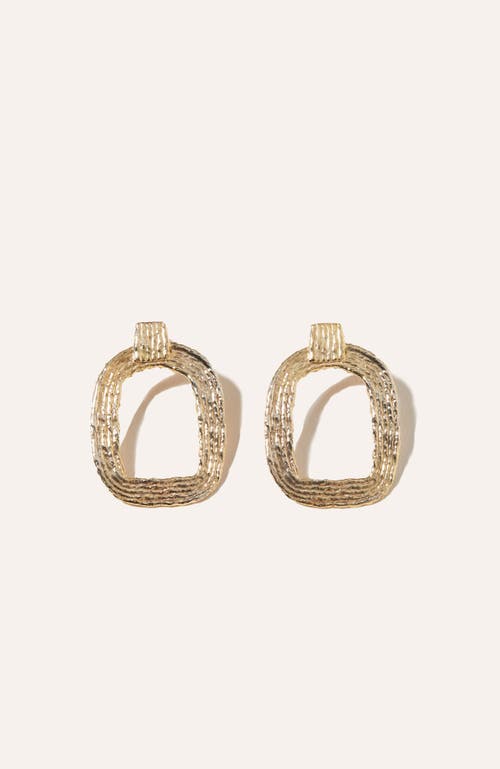 Cog Eva Hoop Earrings In Gold