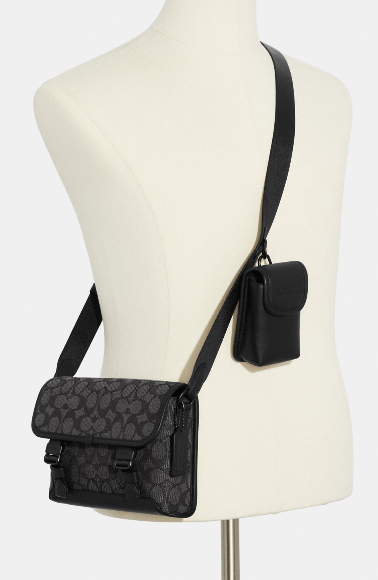 COACH League Hybrid Leather Crossbody Bag, Alternate, color, 