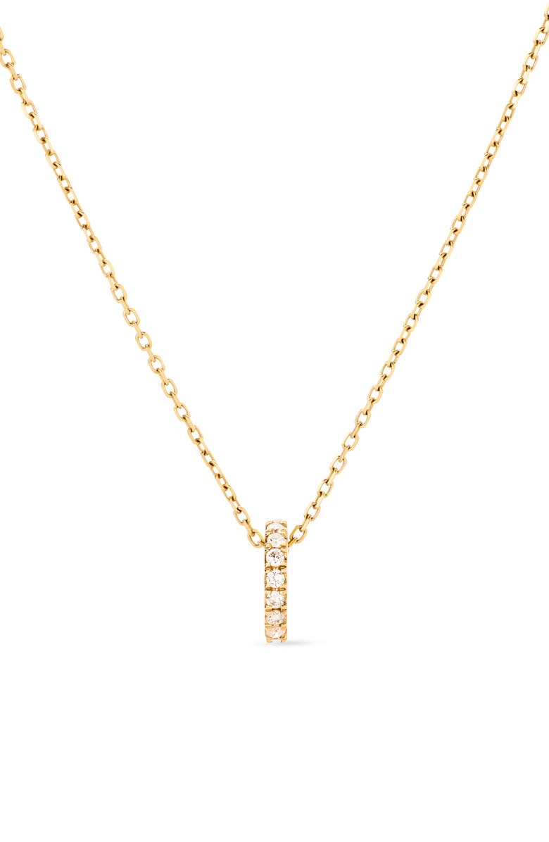 Ana Luisa Solid Yellow Gold - Diamond Aurora Necklace, Main, color, 