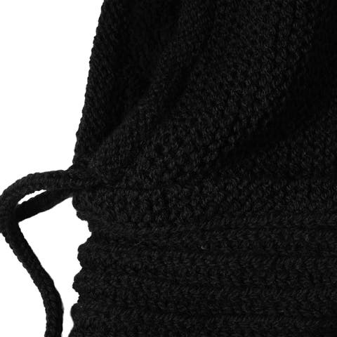 Hand Knit Halo Reverse Hood