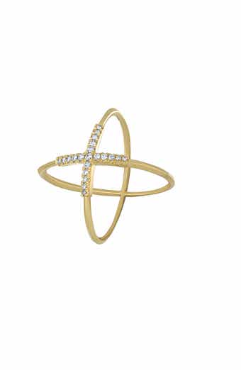 Bony Levy Prism Diamond Crossover Ring