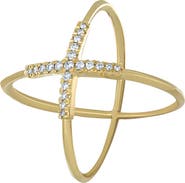Bony Levy Prism Diamond Crossover Ring