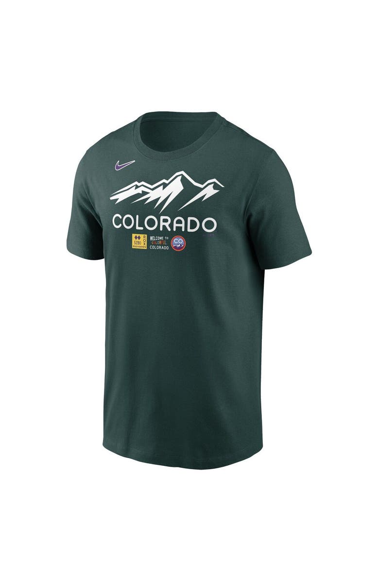 Nike Men's Nike Green Colorado Rockies City Connect Wordmark T-Shirt, Alternate, color, 