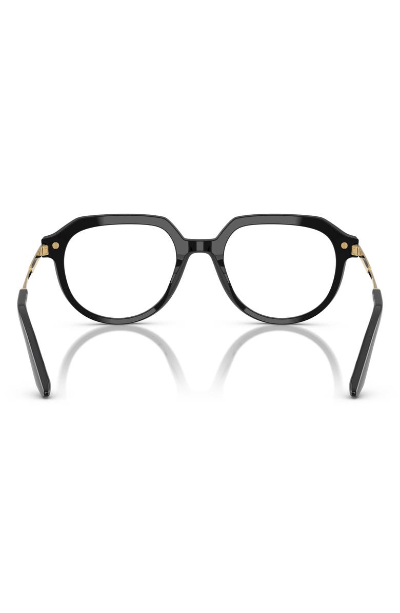 Dolce&Gabbana 53mm Round Optical Glasses, Alternate, color,