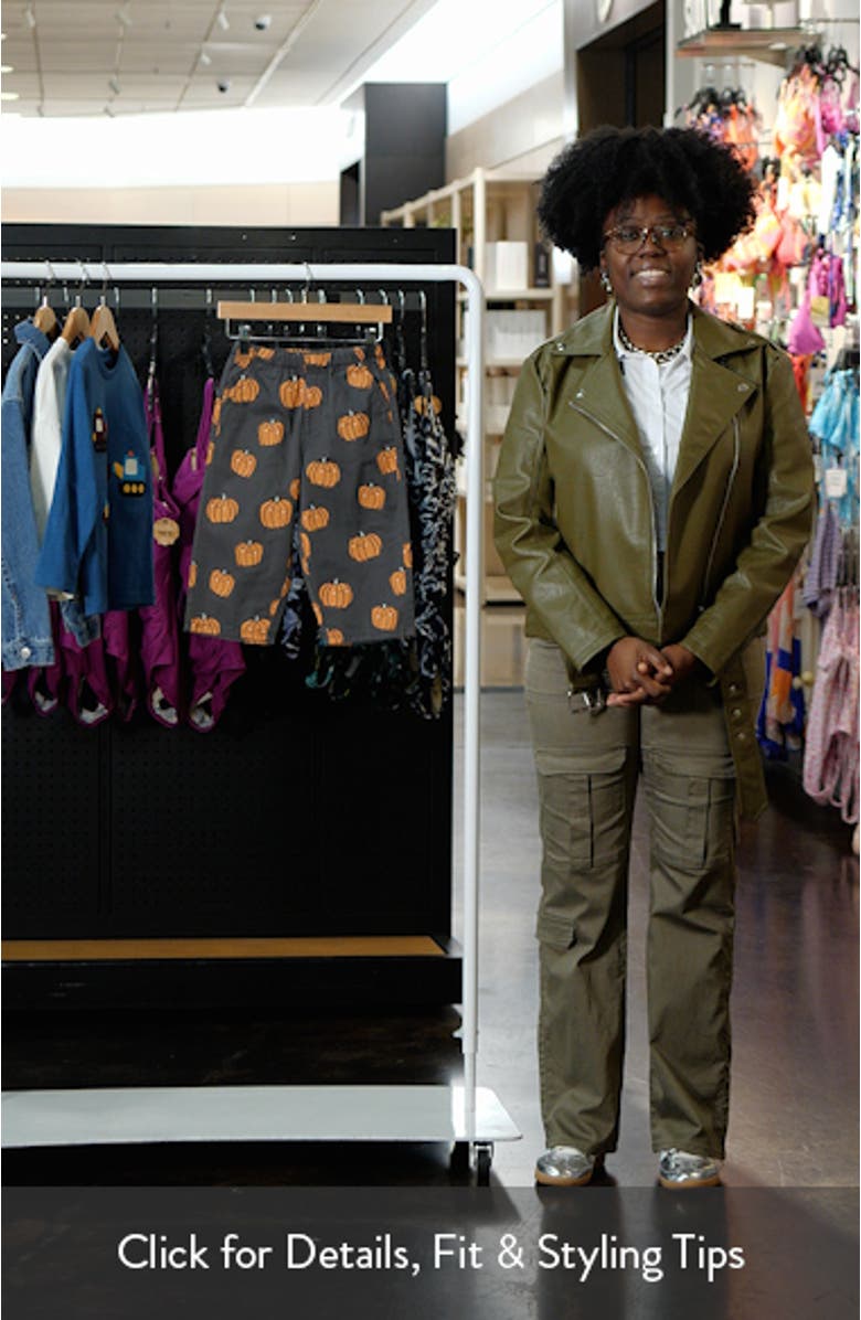 Kids' Pumpkin Print Pull-On Cotton Pants, sales video thumbnail