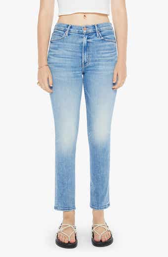 MOTHER Rascal Flood High Waist Ankle Straight Leg Jeans