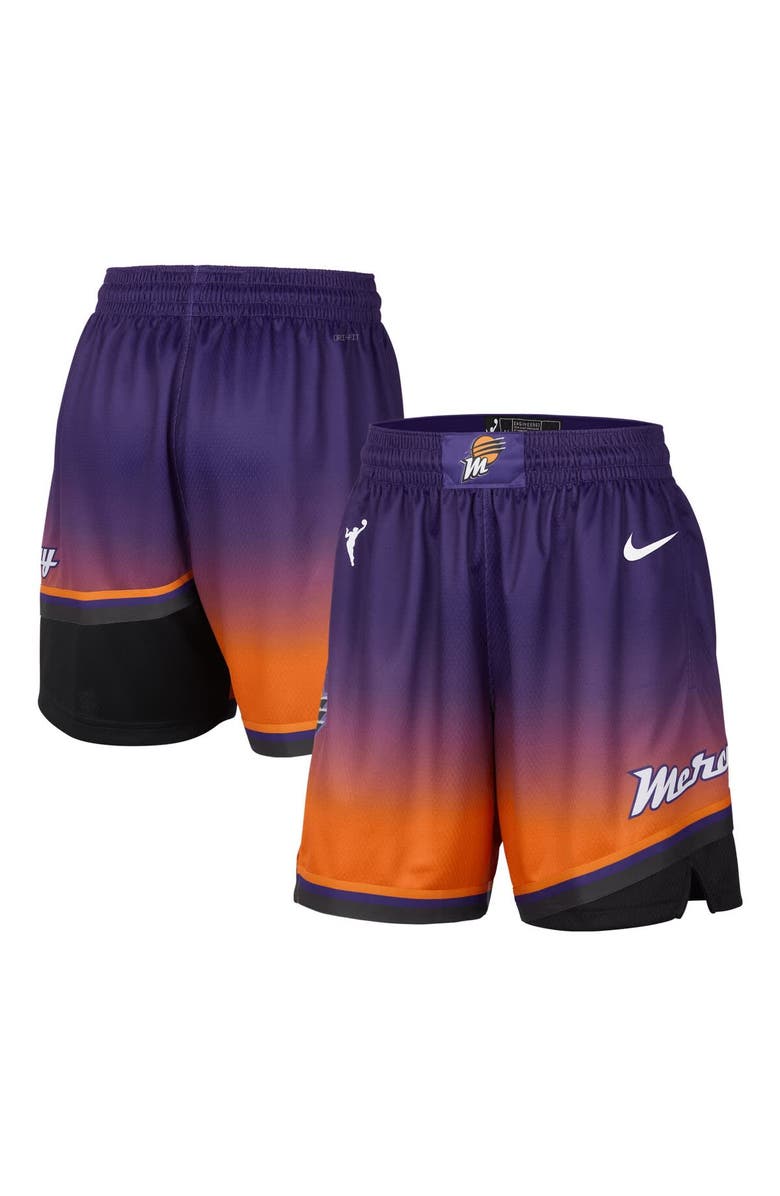 Nike Women's Nike Purple Phoenix Mercury On-Court Victory Performance Shorts, Alternate, color, Purple