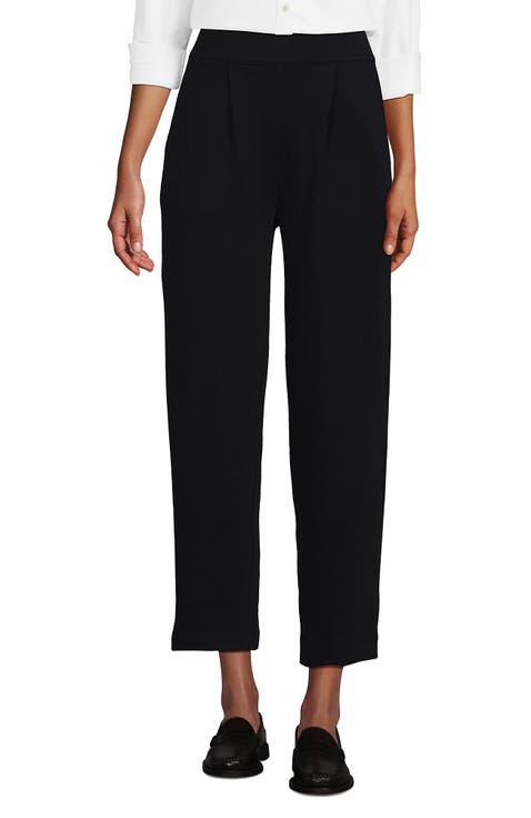 TWEED SLIM BERMUDA PANTS_BLACK