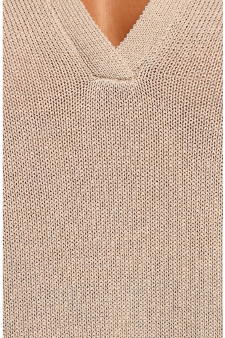 Eldora Oversize Cotton Top, Alternate, color, OATMEAL
