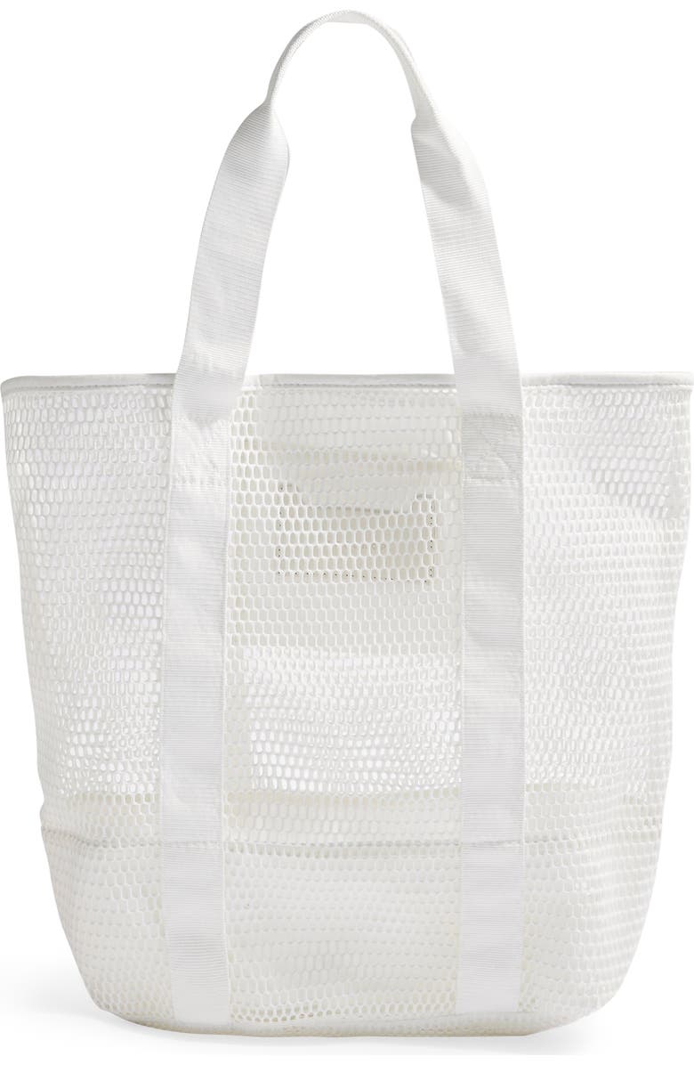 Topshop Miami Mesh Tote Bag, Main, color,