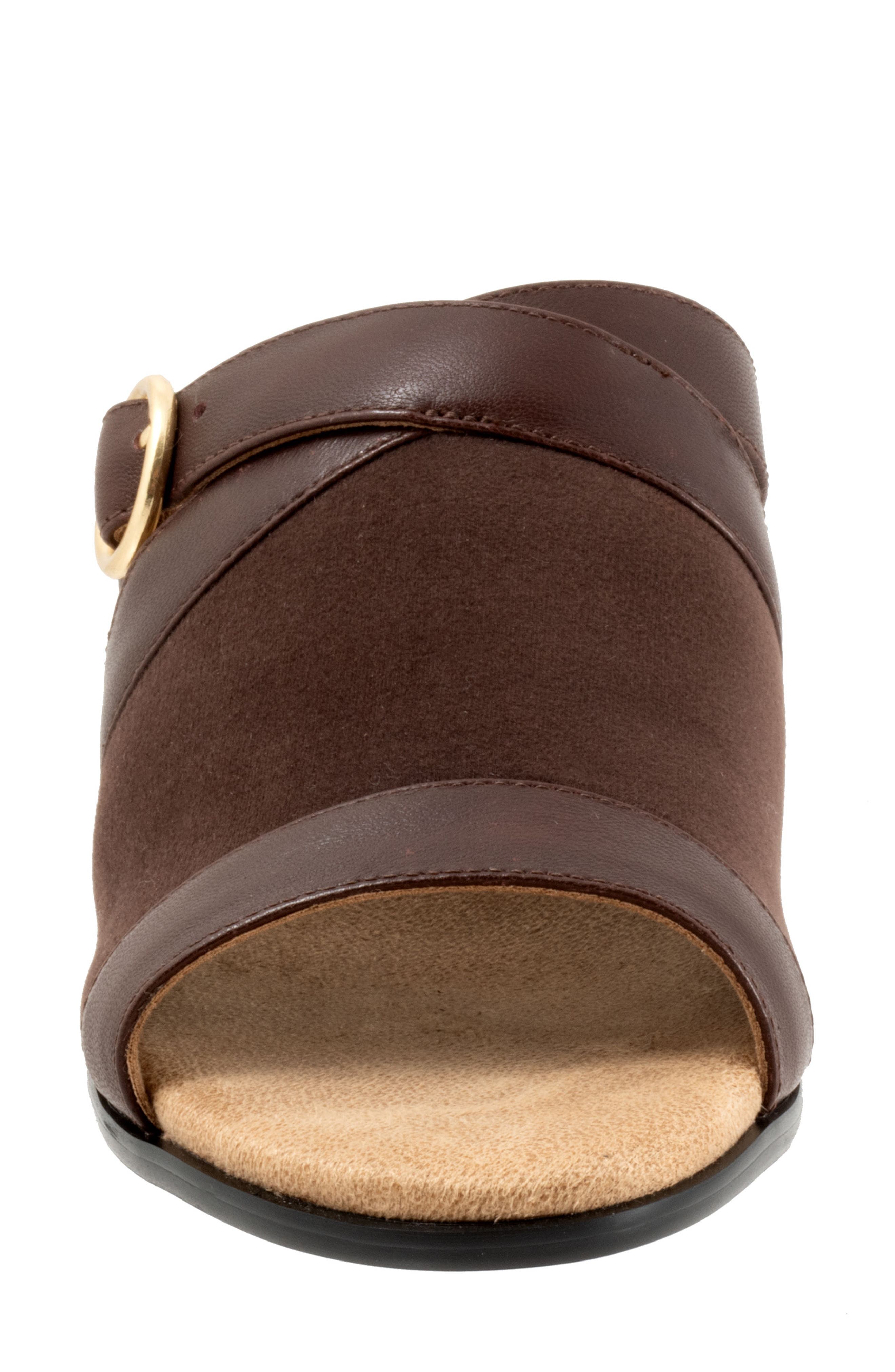 Mitzie Slide Sandal, Alternate, color, DARK BROWN