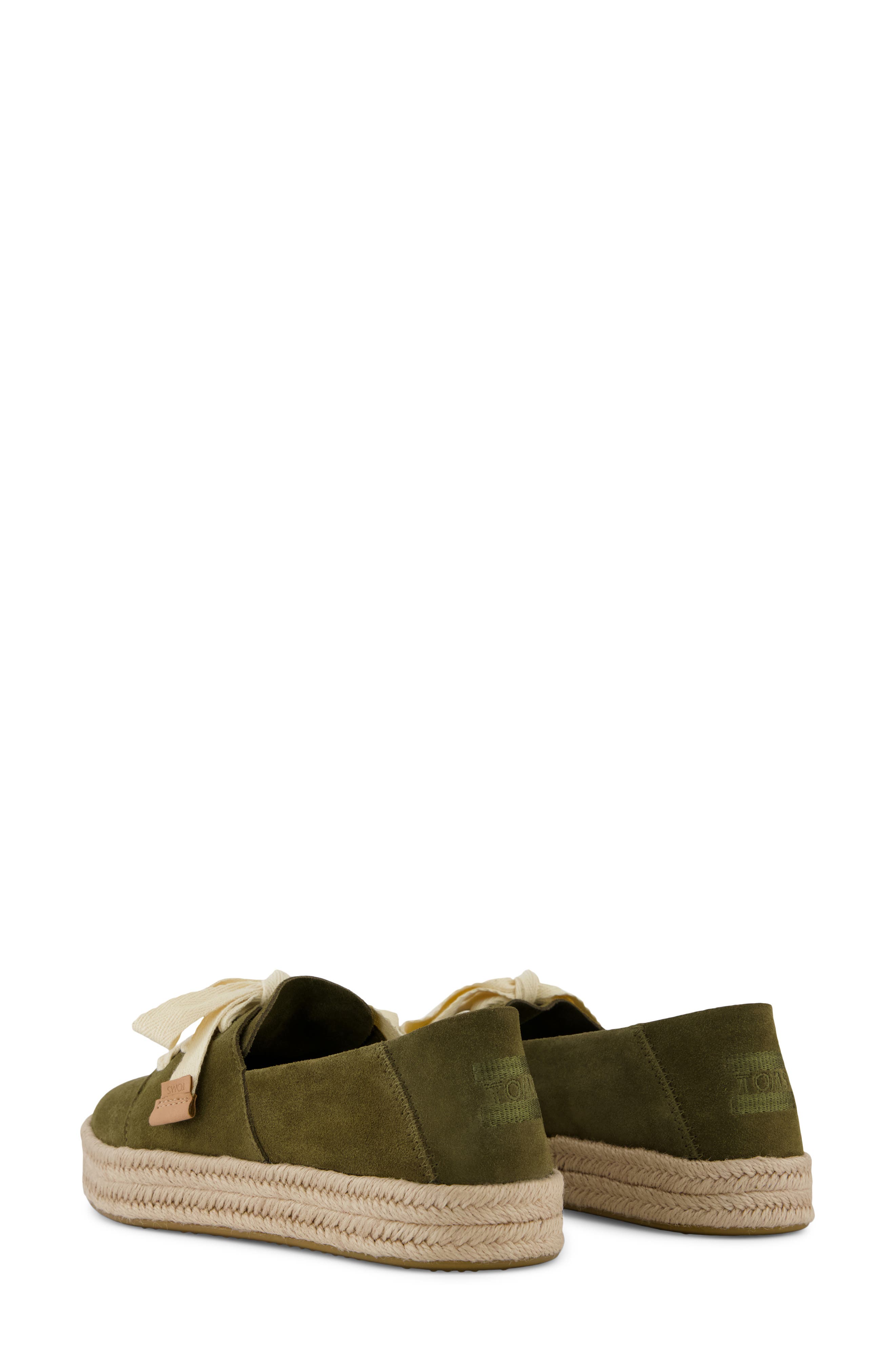 Carolina Lace-Up Espadrille, Alternate, color, MEDIUM GREEN