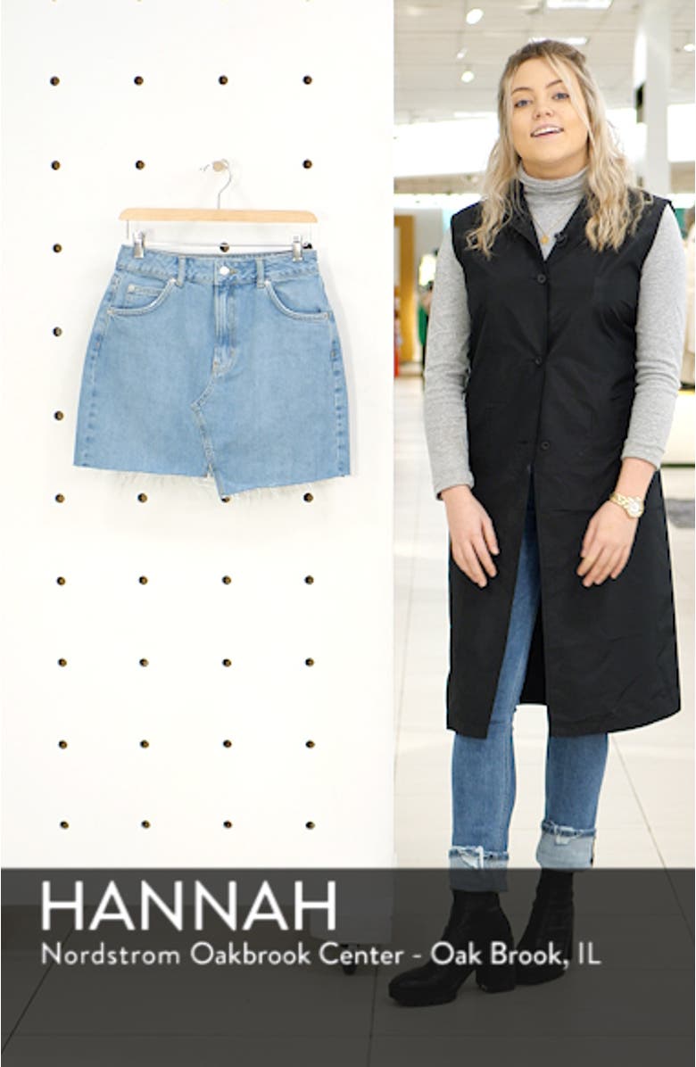 Asymmetrical Denim Miniskirt, sales video thumbnail