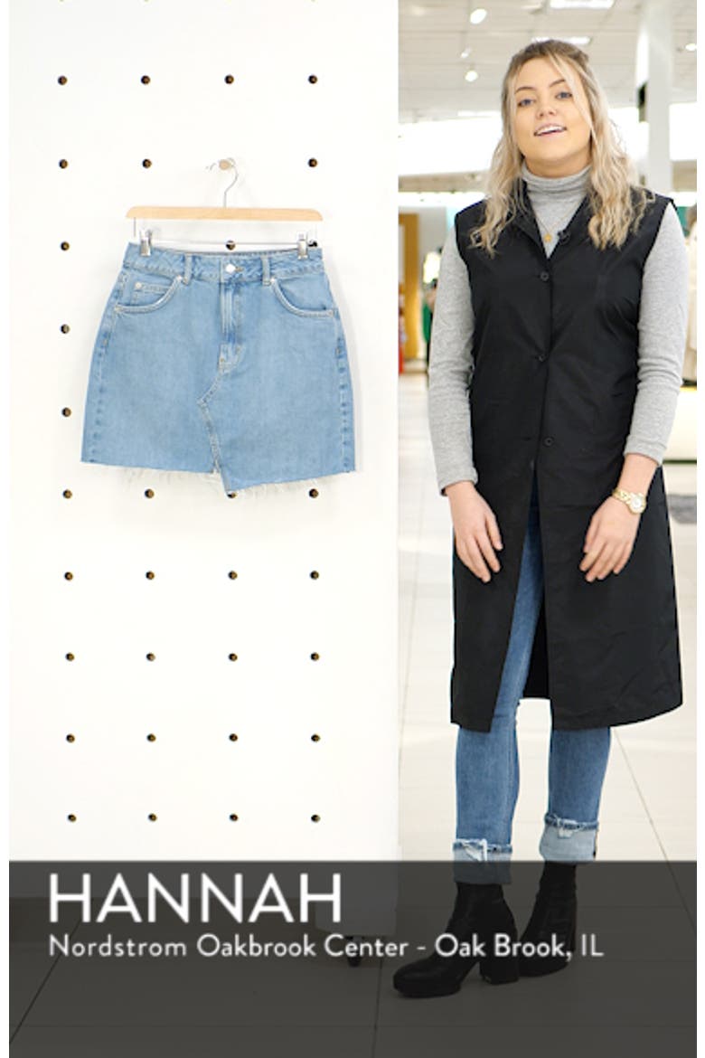 Asymmetrical Denim Miniskirt video