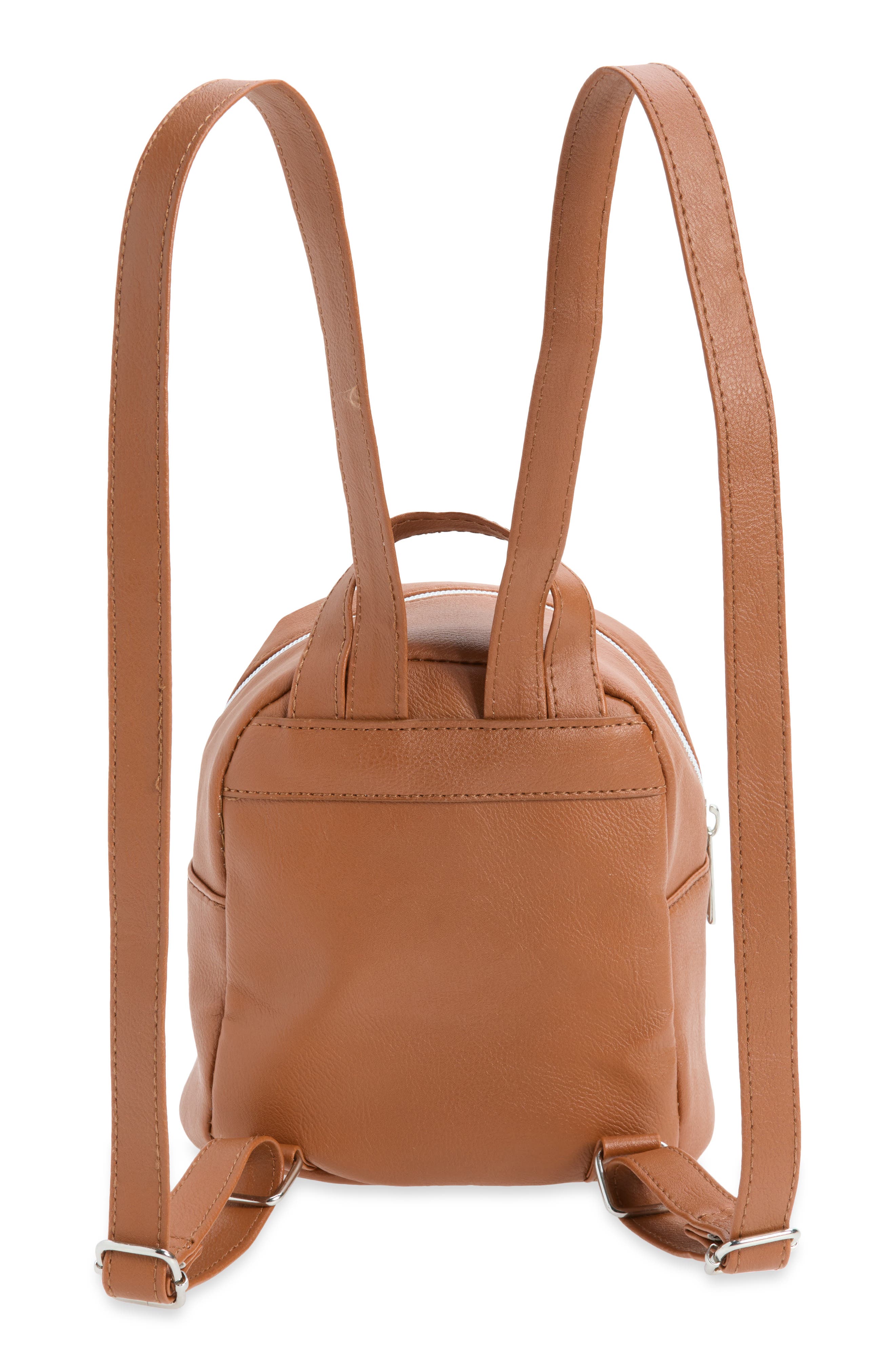 Studded Micro Mini Backpack, Alternate, color, COGNAC