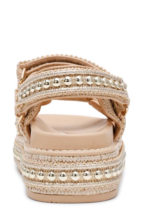 Steve Madden Bigmona Platform Sandal In Gold Multi