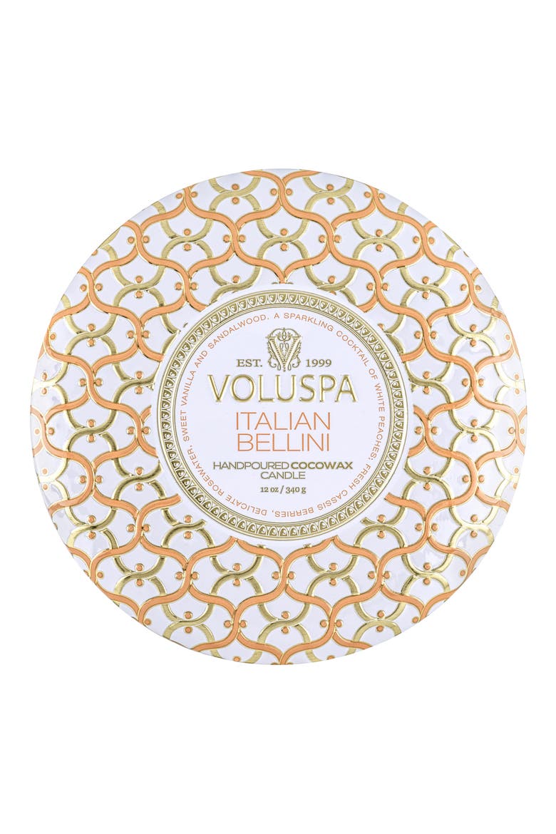 Three-Wick Tin Candle, Alternate, color, ITALIAN BELLINI