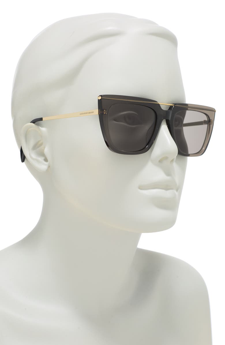 McQueen Alexander McQueen 54mm Cat Eye Sunglasses, Alternate, color,