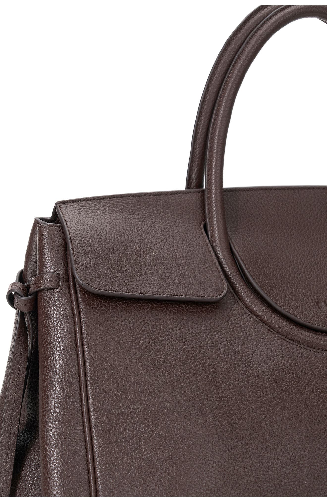 STAUD Maude Carryall Leather Tote, Alternate, color, Espresso