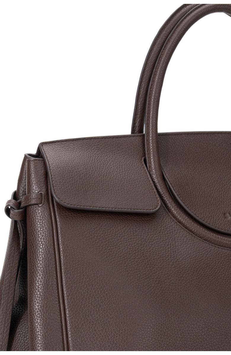 STAUD Maude Carryall Leather Tote, Alternate, color, Espresso