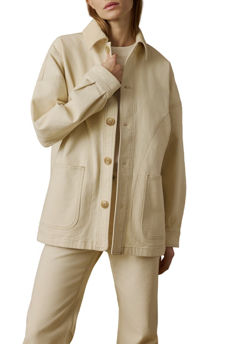Sunwashed Canvas Chore Jacket, Main, color, SEA SALT