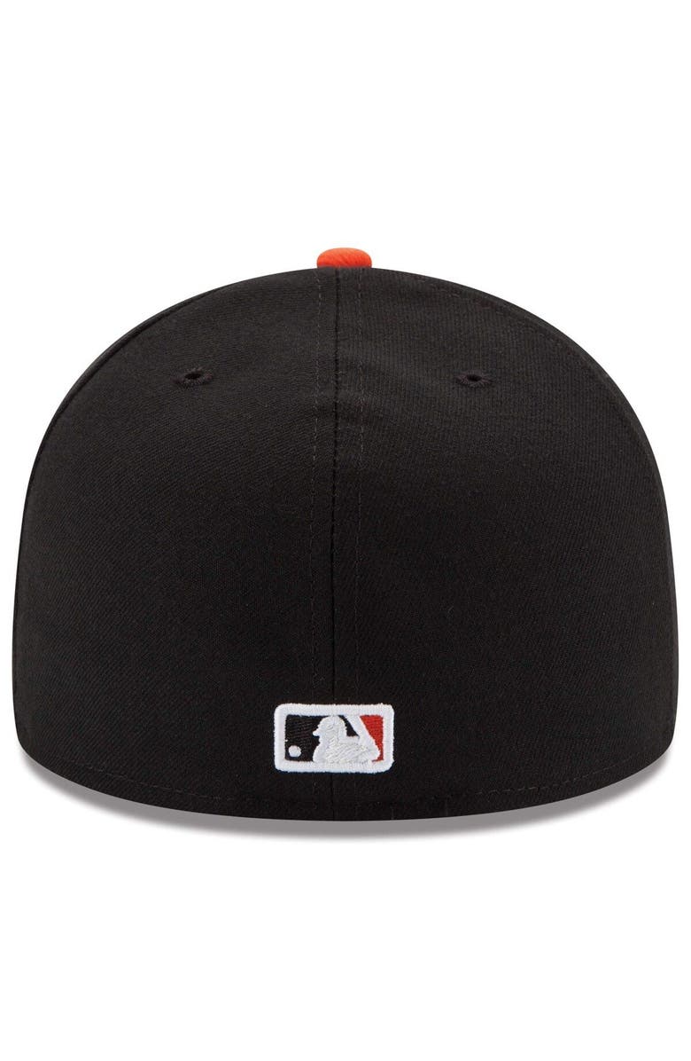 New Era Men's New Era Black/Orange Baltimore Orioles Road Authentic Collection On-Field 59FIFTY Fitted Hat, Alternate, color, Black