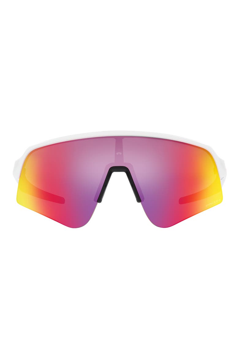Sutro Lite Sweep 139mm Prizm™ Semirimless Wrap Shield Sunglasses, Main, color, WHITE