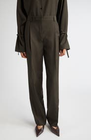 TOTEME Pleated Wool Trousers