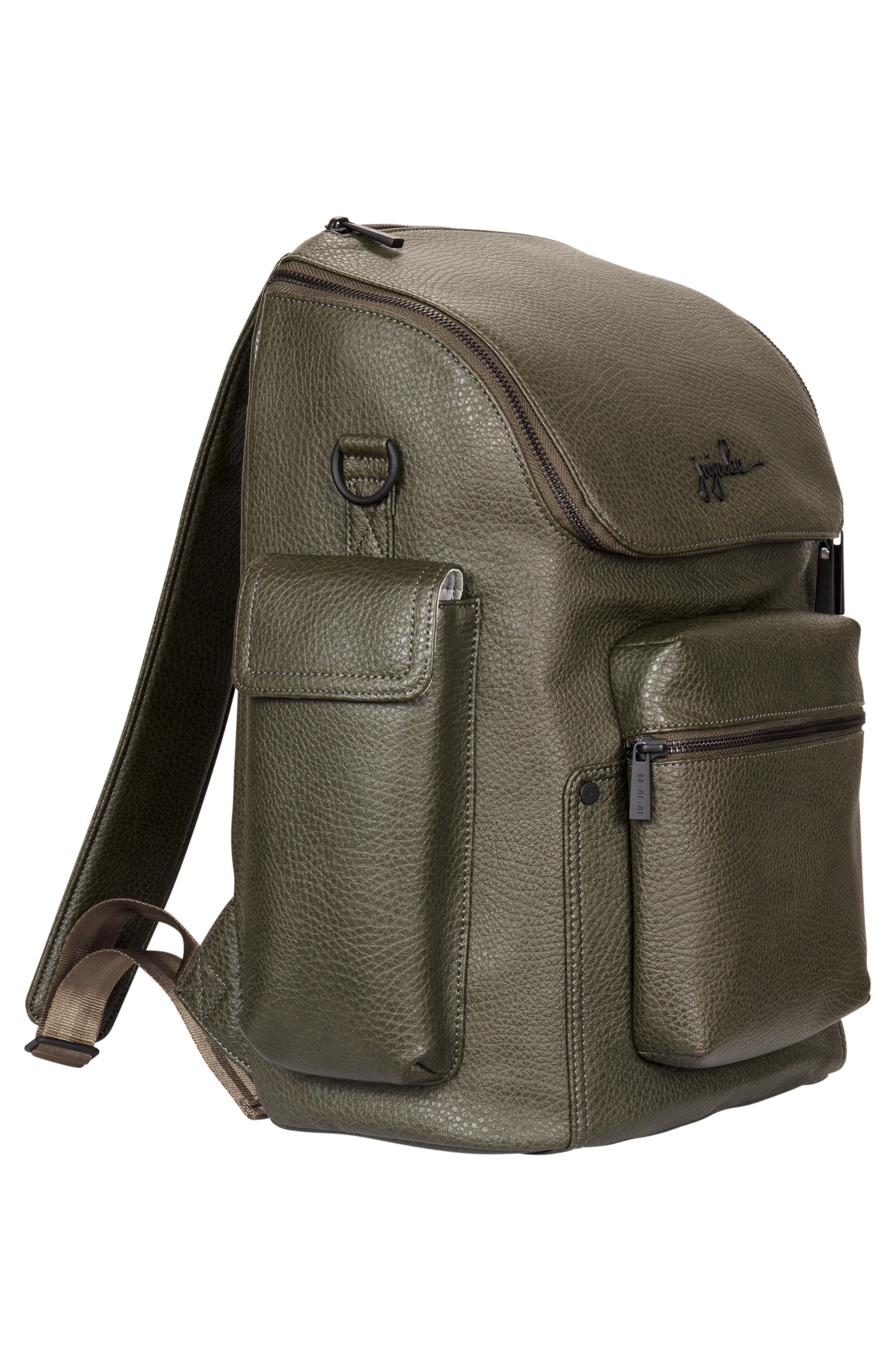 JuJuBe Ju-Ju-Be Ever Collection Forever Faux Leather Diaper Backpack, Alternate, color, 