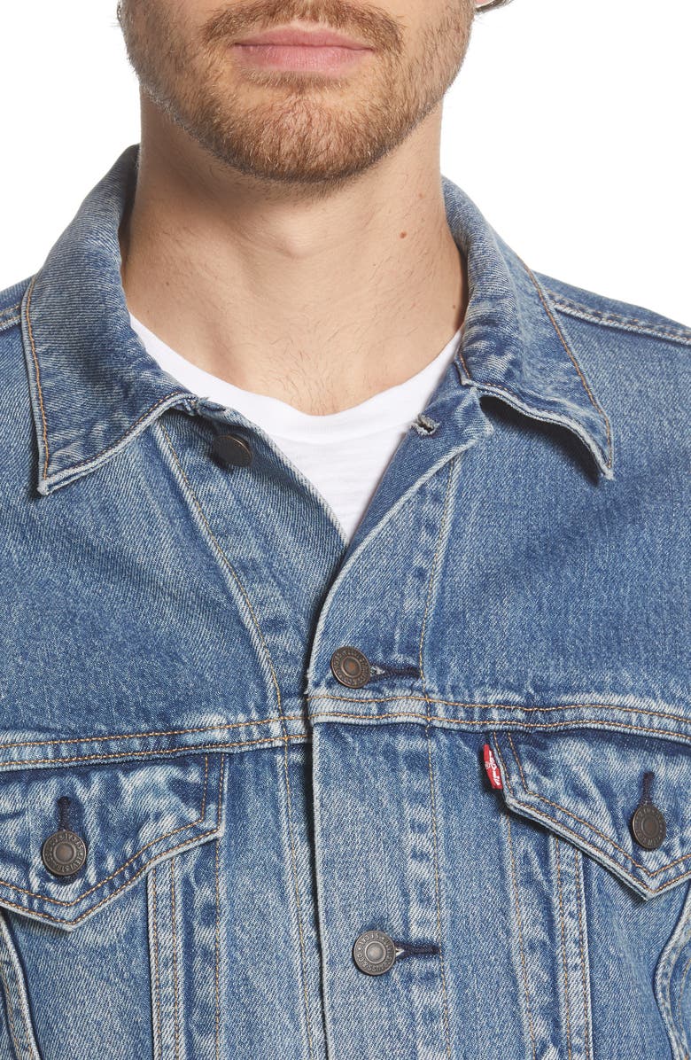 Levi's<sup>®</sup> Vintage Fit Denim Trucker Jacket, Alternate, color,