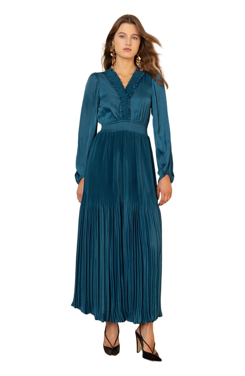 Hale Bob Alisson Charmeuse Dress, Alternate, color,