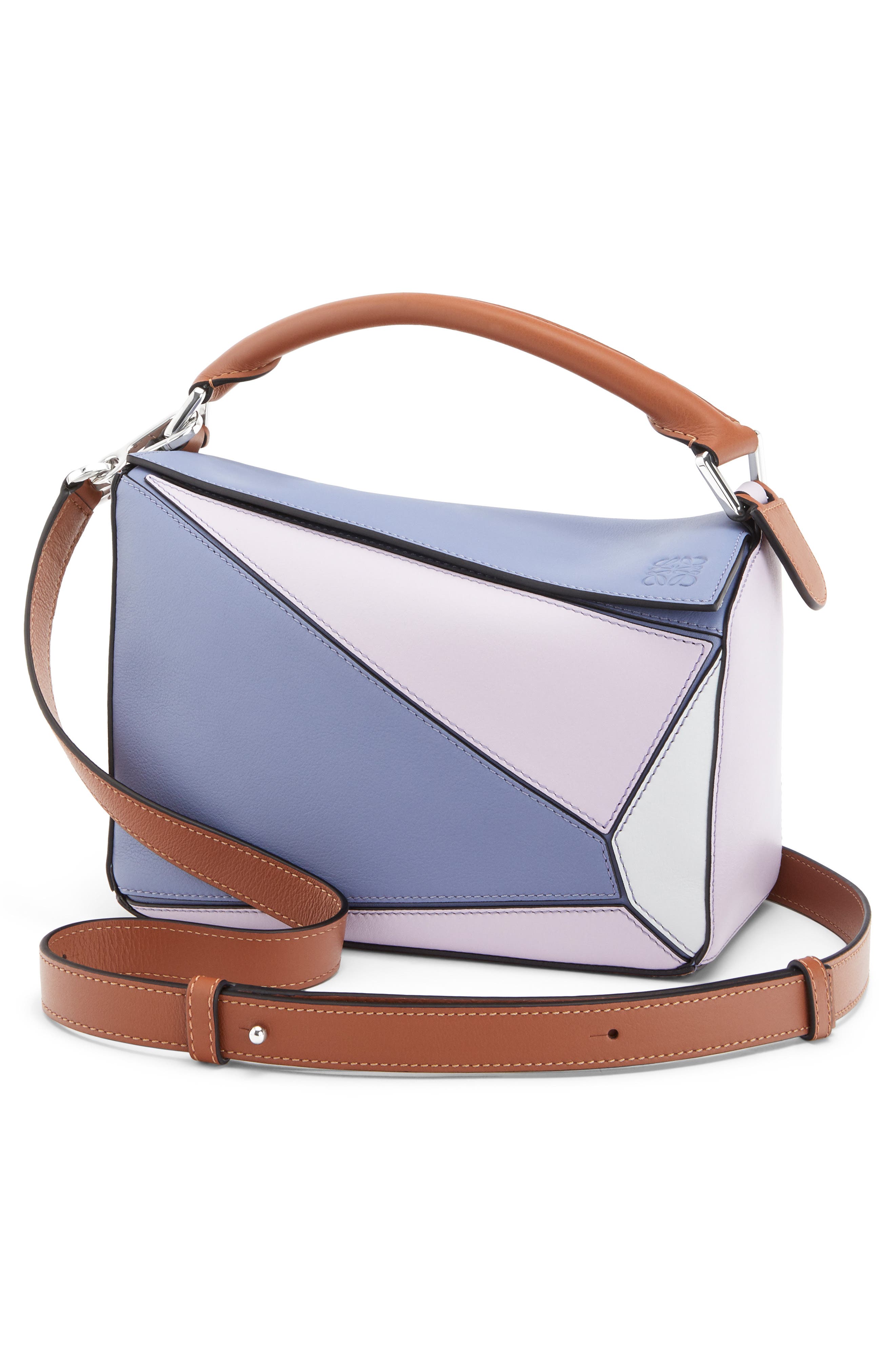 Loewe x Paula's Ibiza Small Puzzle Leather Shoulder Bag, Main, color, 