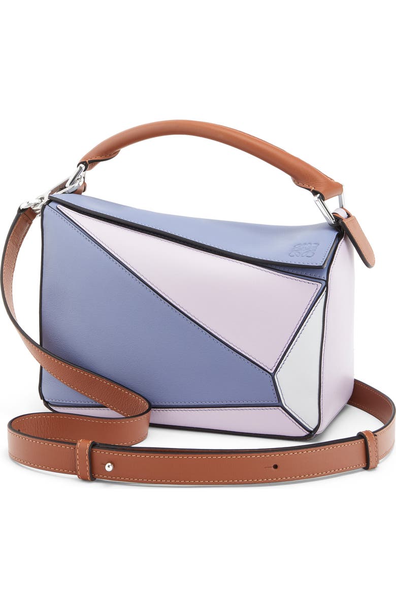 Loewe x Paula's Ibiza Small Puzzle Leather Shoulder Bag, Main, color,