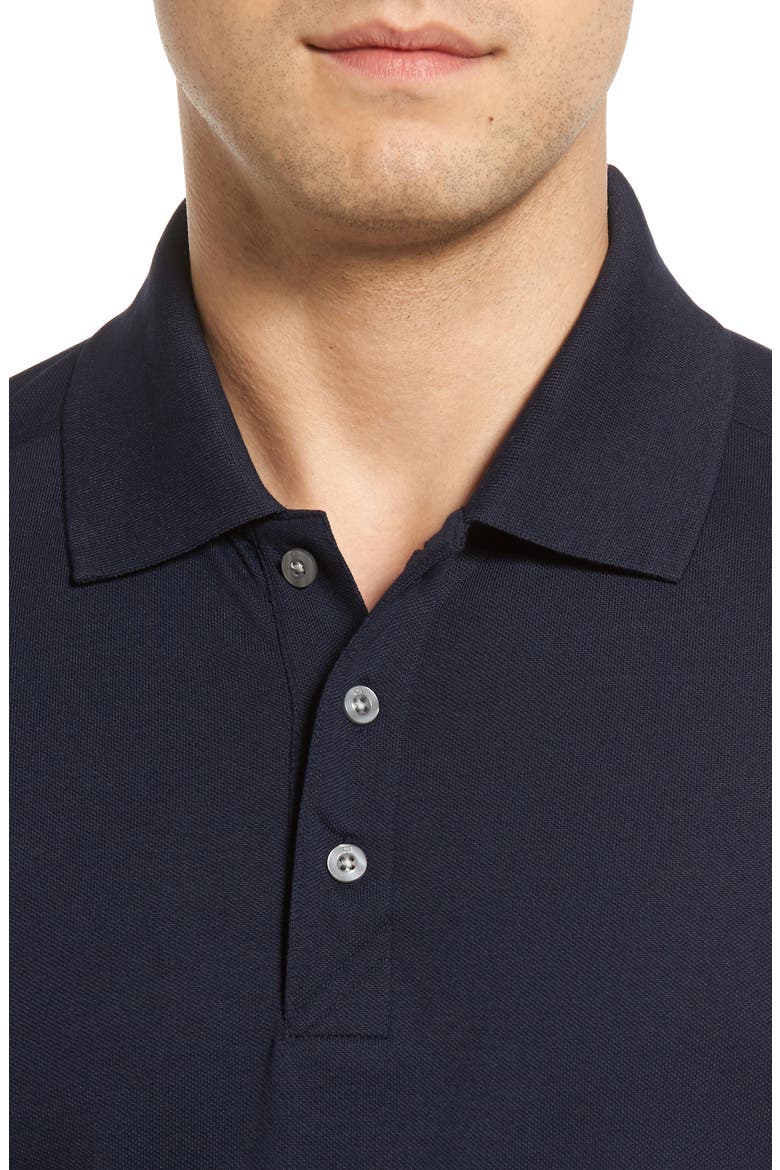 Advantage Tri-Blend Piqué Polo, Alternate, color, LIBERTY NAVY