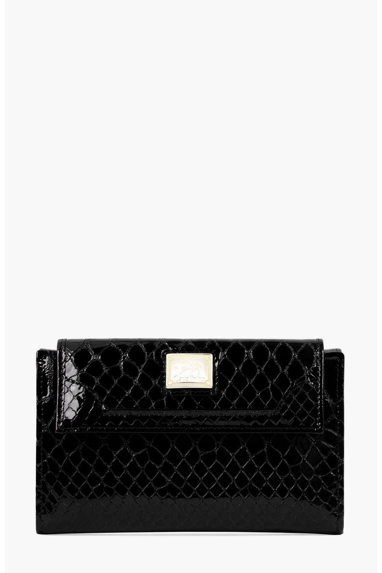 Gallop Patent Leather Wallet 206, Main, color, Black