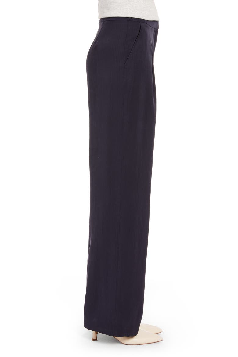 Tonal Stripe Relaxed Slacks (Nordstrom Exclusive), Alternate, color, NAVY NIGHT