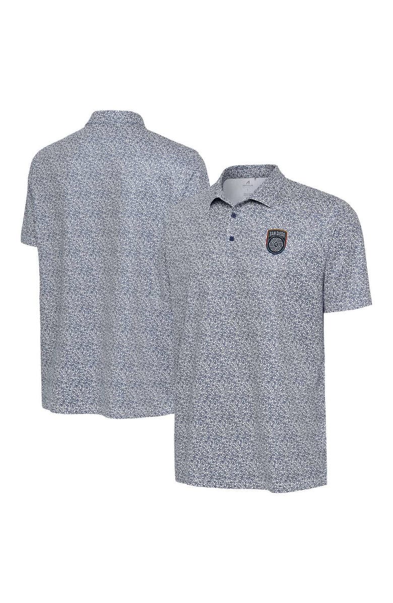 ANTIGUA Men's Antigua  White San Diego FC Field Ditsy Polo, Main, color, 