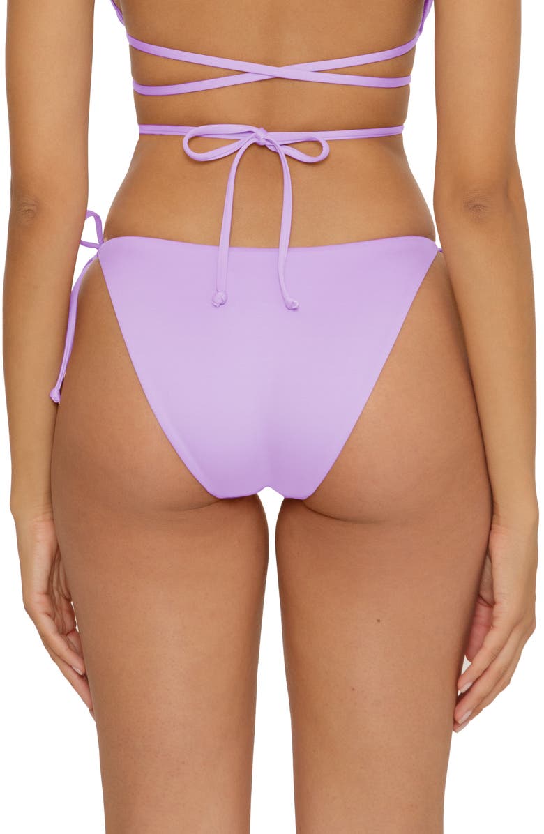 Becca Color Code Side Tie Bikini Bottoms, Alternate, color, Iris