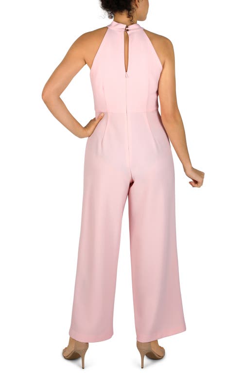 JULIA JORDAN JULIA JORDAN HALTER NECK WIDE LEG JUMPSUIT